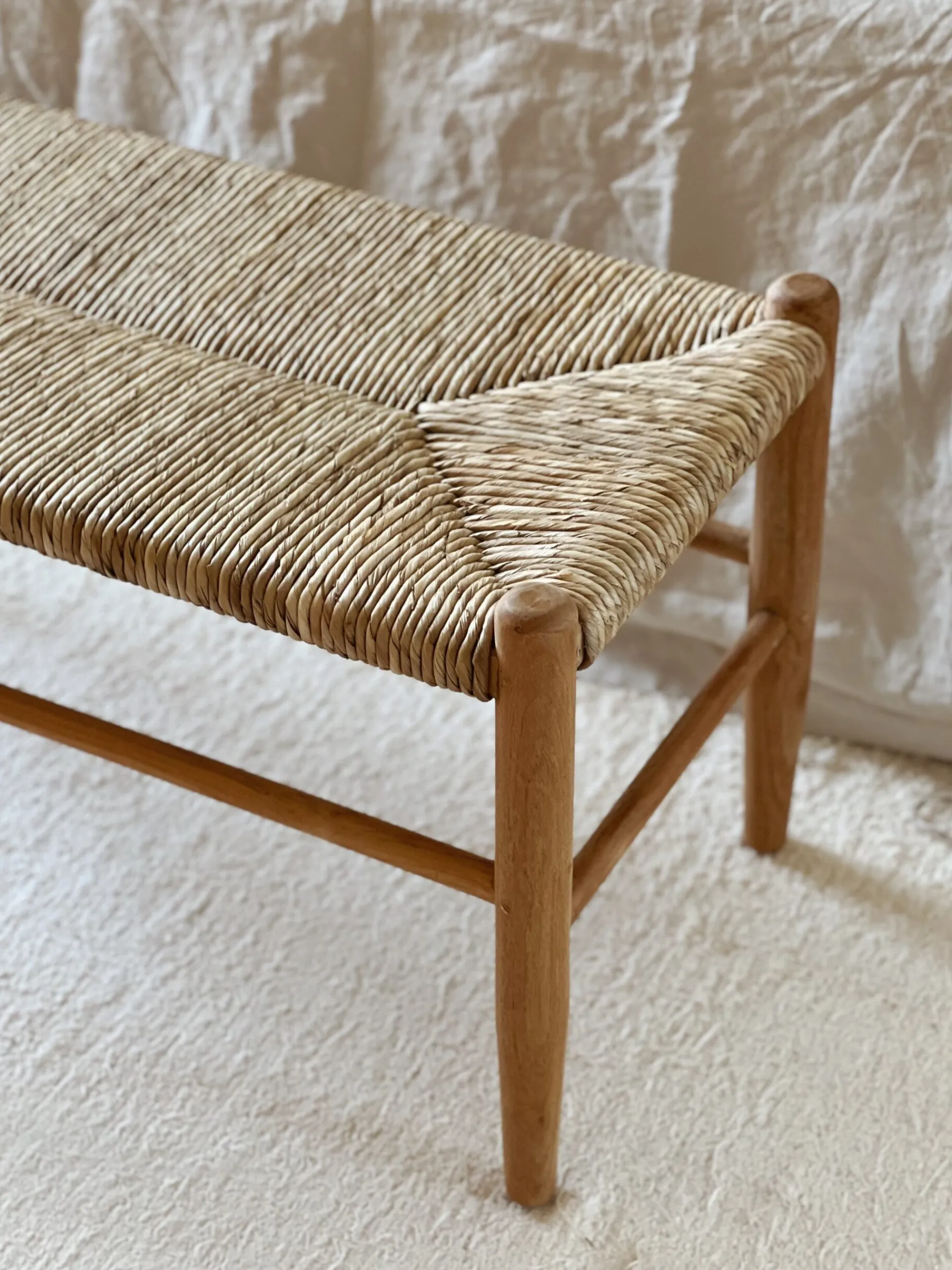 Sélection M Banc en teck et rotin Hot