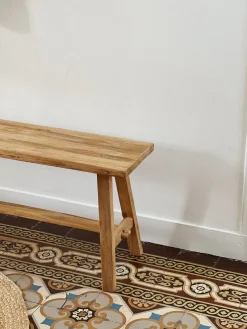 Sélection M Banc en teck recyclé – 120/140cm Sale