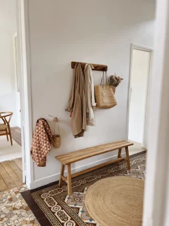 Sélection M Banc en teck recyclé – 120/140cm Sale