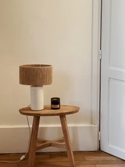 Sélection M Banc en teck recyclé ovale 50/70cm Discount