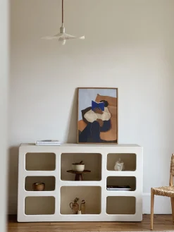 Sélection M Buffet effet béton ciré blanc cassé – Mykonos Sale