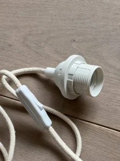 Sélection M Câble électrifié blanc/ coton Sale