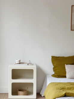 Sélection M Chevet effet béton ciré blanc cassé New