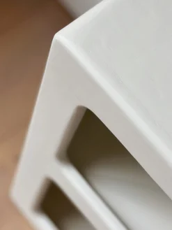 Sélection M Chevet effet béton ciré blanc cassé New