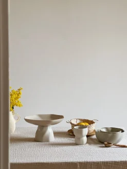 Sélection M Coupelle sur pied en grès emaillé