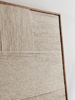 Sélection M Déco murale en laine et bois de manguier New