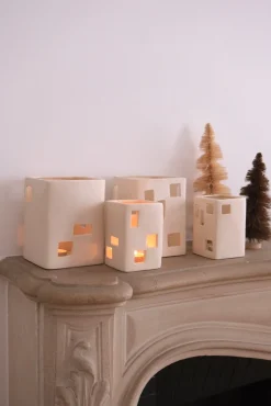 Sélection M Duo Photophores maison en porcelaine fait main Outlet