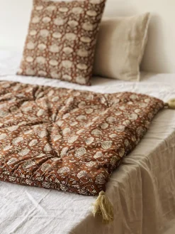 Sélection M Edredon imprimé brun Online