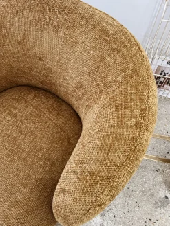 Sélection M Fauteuil club tissu chiné bronze Best