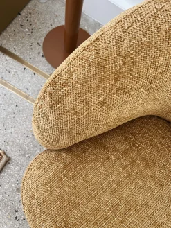 Sélection M Fauteuil club tissu chiné bronze Best