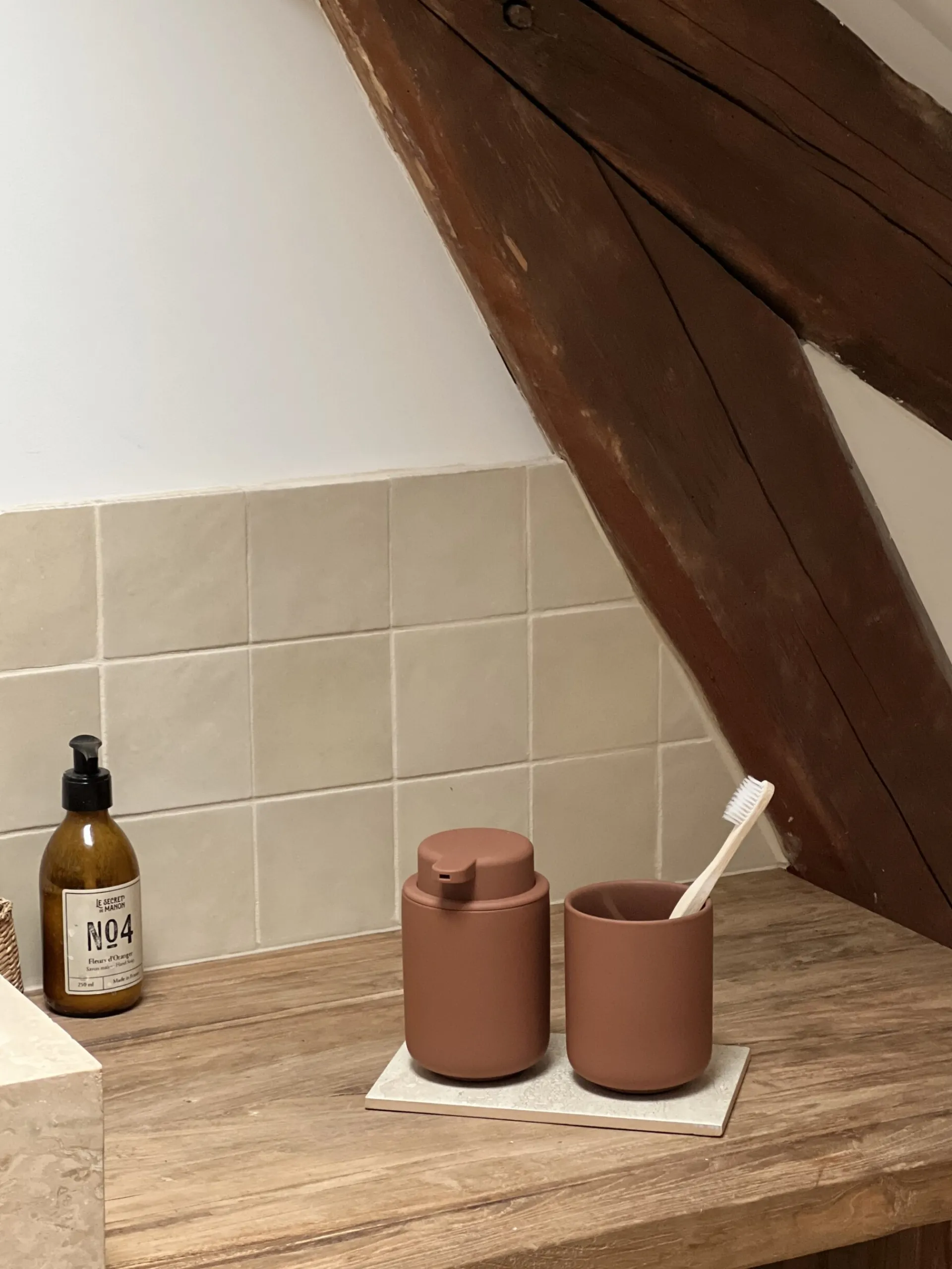 Sélection M Gobelet / distributeur de savon Terracotta Outlet