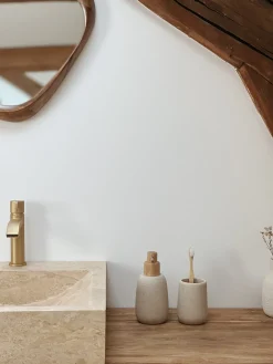 Sélection M Gobelet de salle de bain en grès New