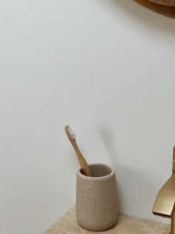 Sélection M Gobelet de salle de bain en grès New