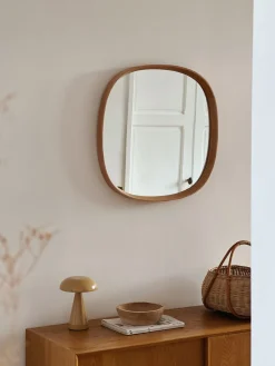 Sélection M Grand miroir en bois de chêne