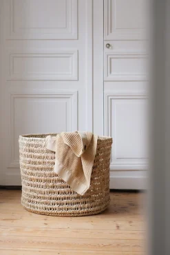 Sélection M Grand panier de rangement en paille fait main Outlet