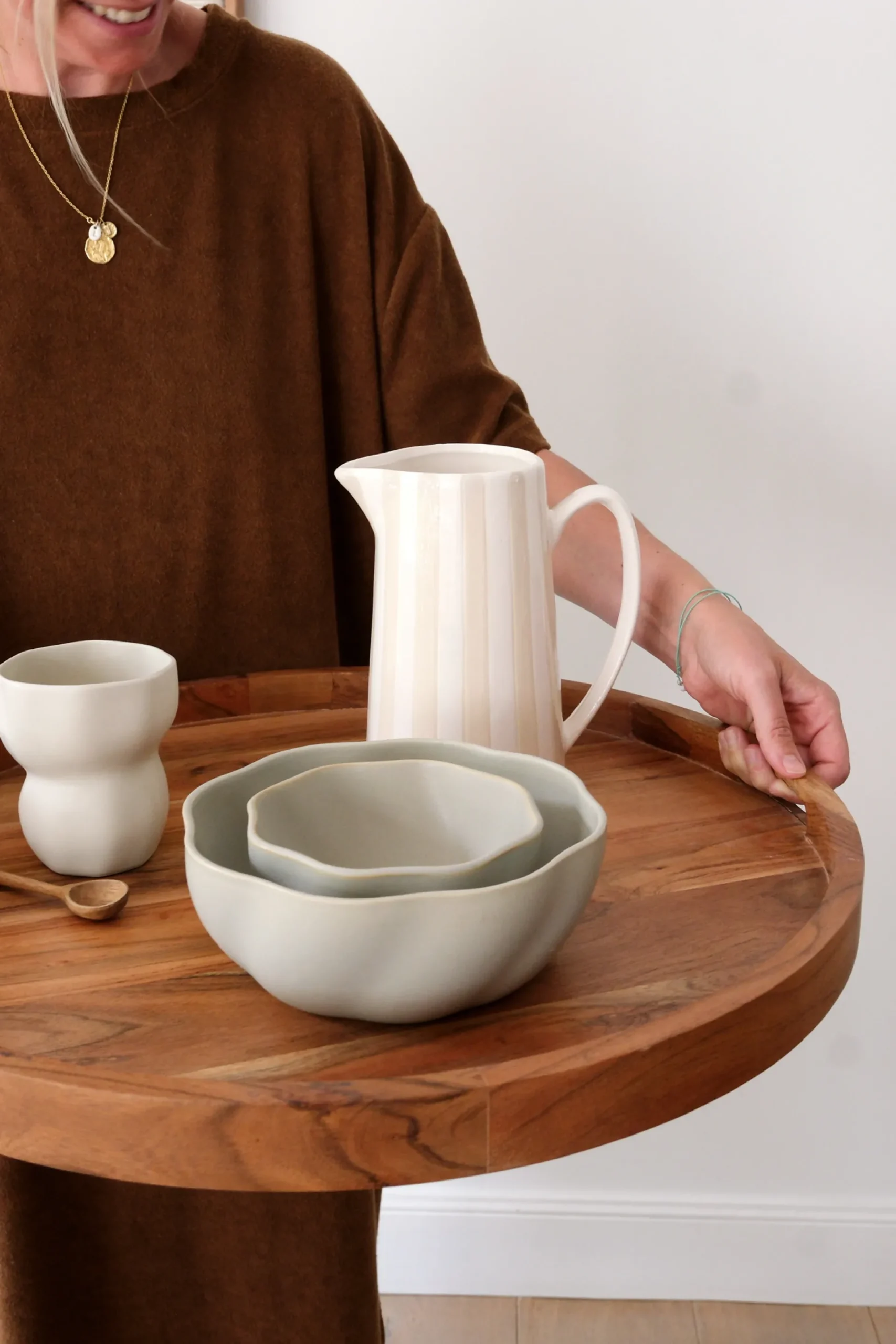 Sélection M Grand plateau de service en bois Best