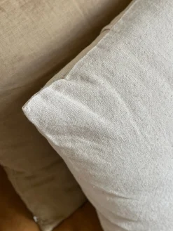 Sélection M Housse de coussin lin et coton naturel Hot