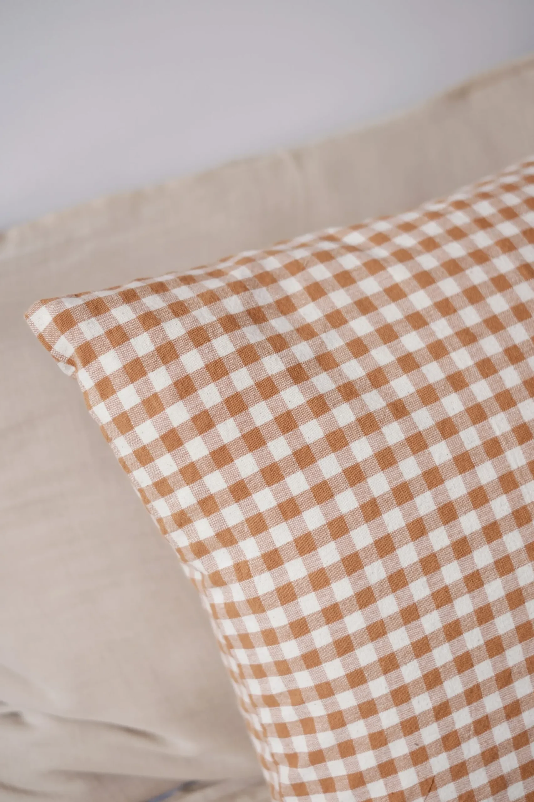 Sélection M Housse de coussin Vichy en coton Discount