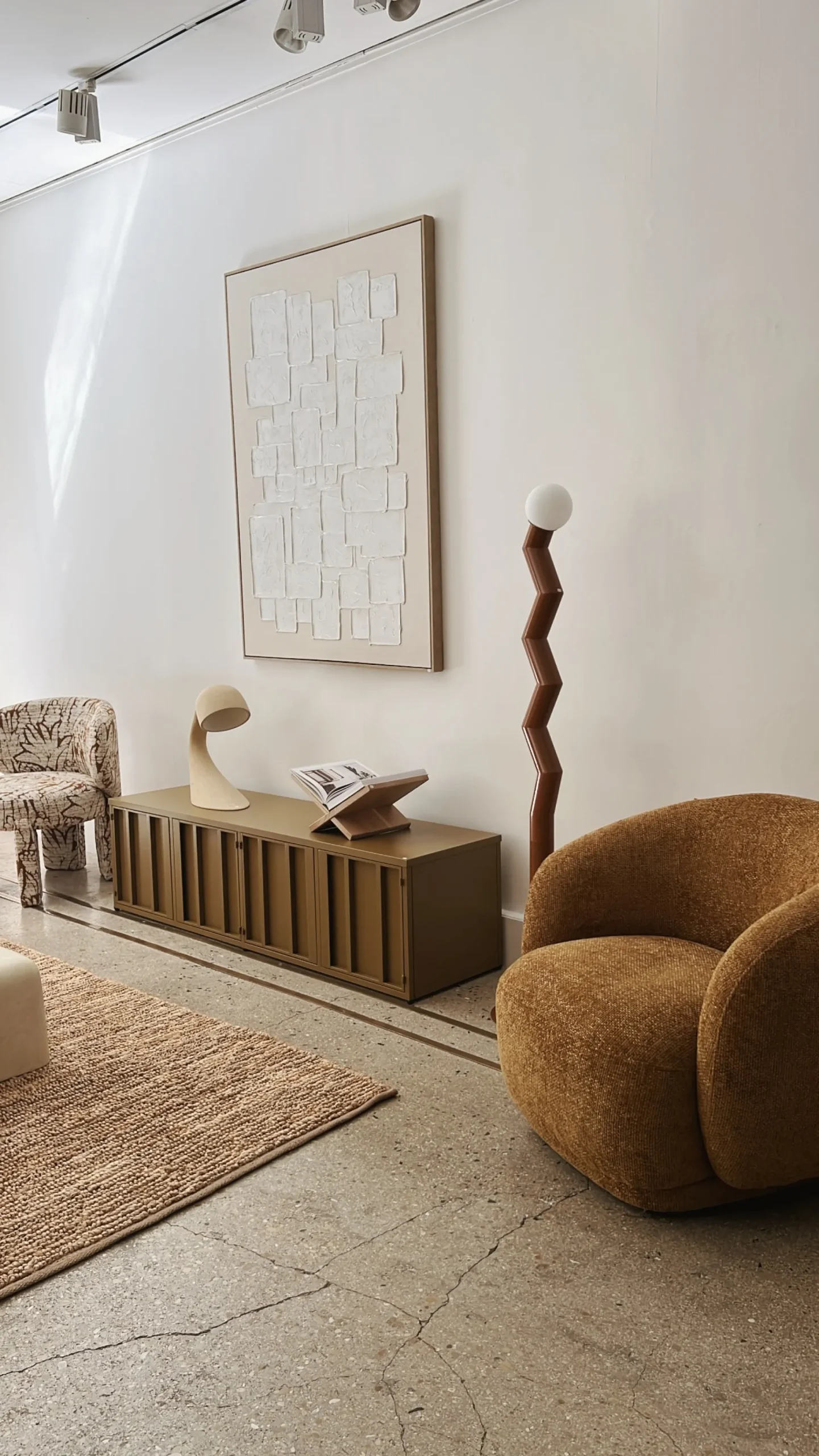 Sélection M Lampadaire en métal Zigzag Discount