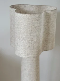 Sélection M Lampadaire Rosa en toile beige Outlet