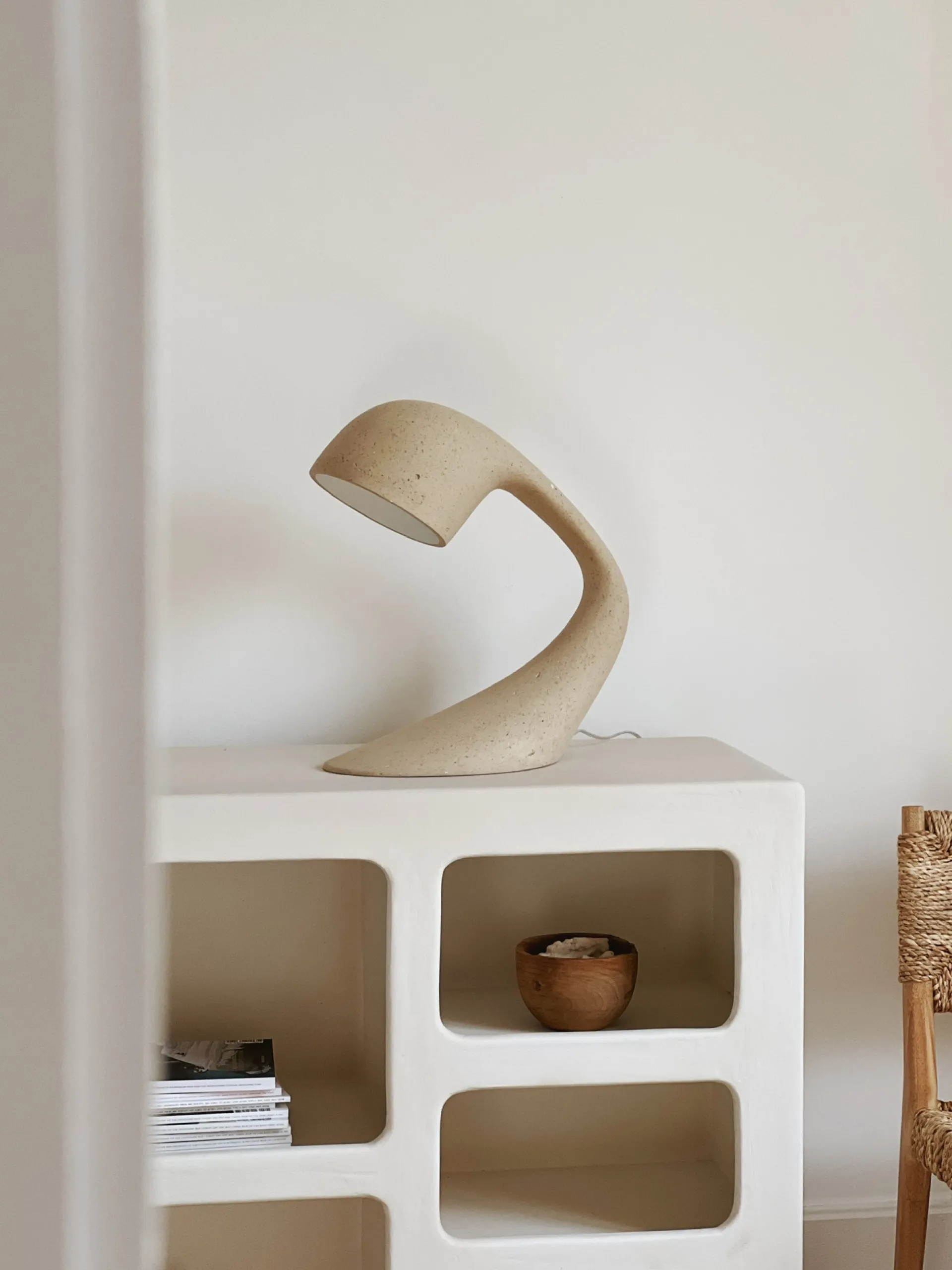 Sélection M Lampe à poser design en papier mâché New