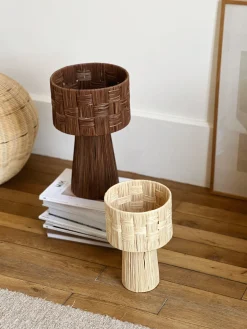 Sélection M Lampe à poser en raphia