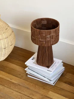Sélection M Lampe à poser en raphia
