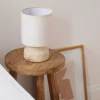 Sélection M Lampe de table de chevet céramique / lin