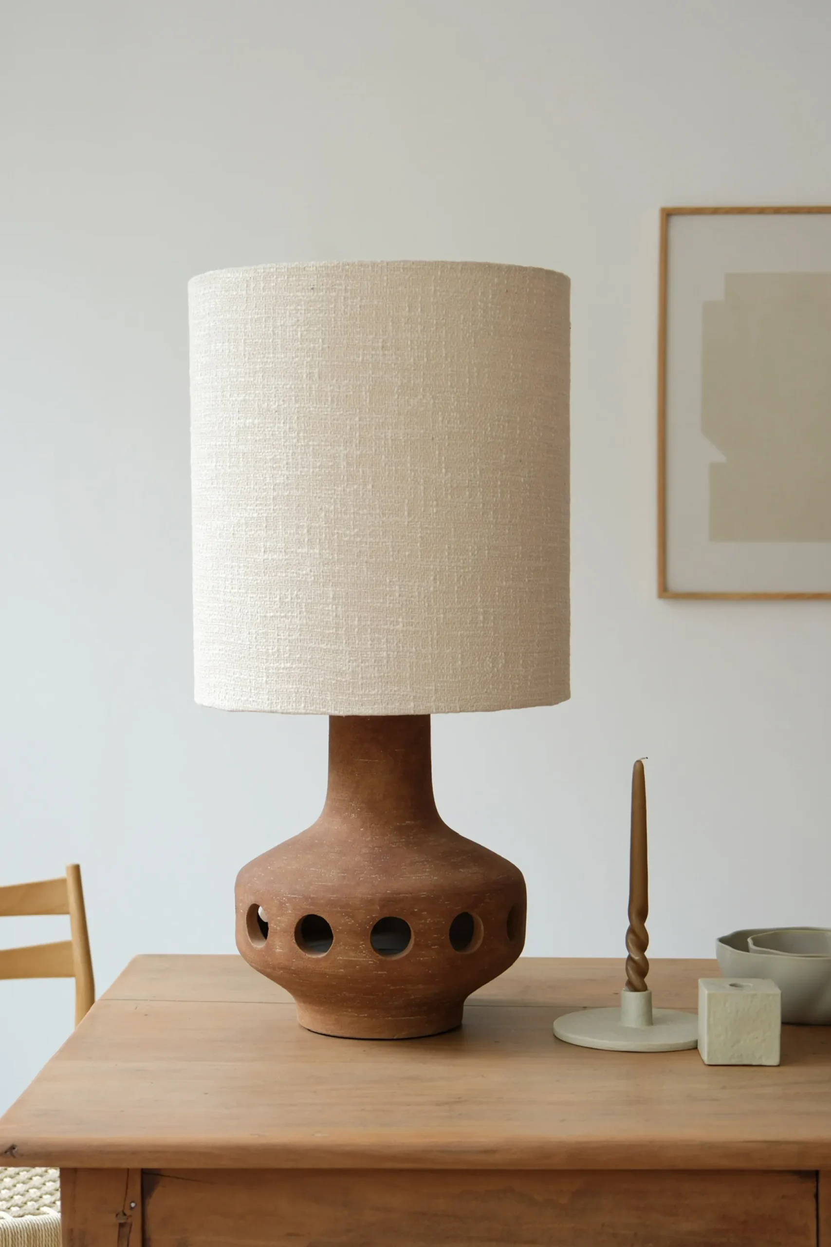 Sélection M Lampe en grès avec abat jour New