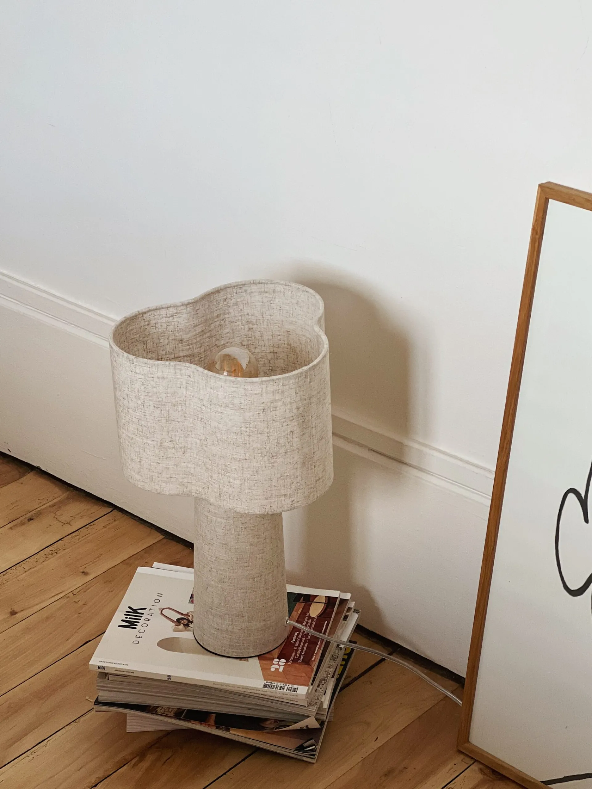 Sélection M Lampe Rosa en toile beige Outlet