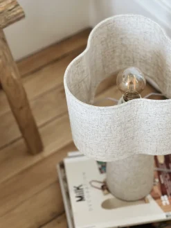 Sélection M Lampe Rosa en toile beige Outlet