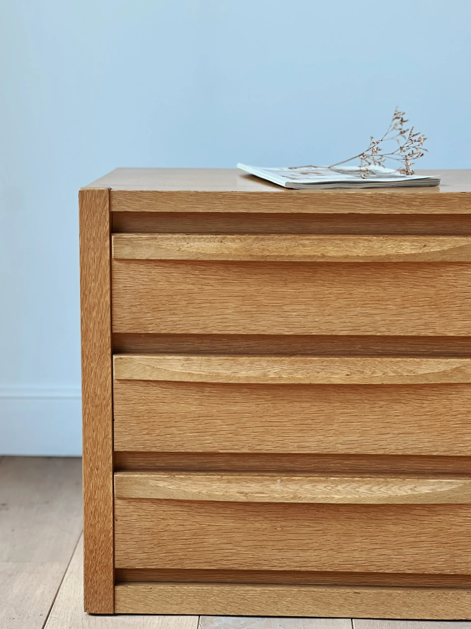 Sélection M Meuble bas en bois à tiroirs New