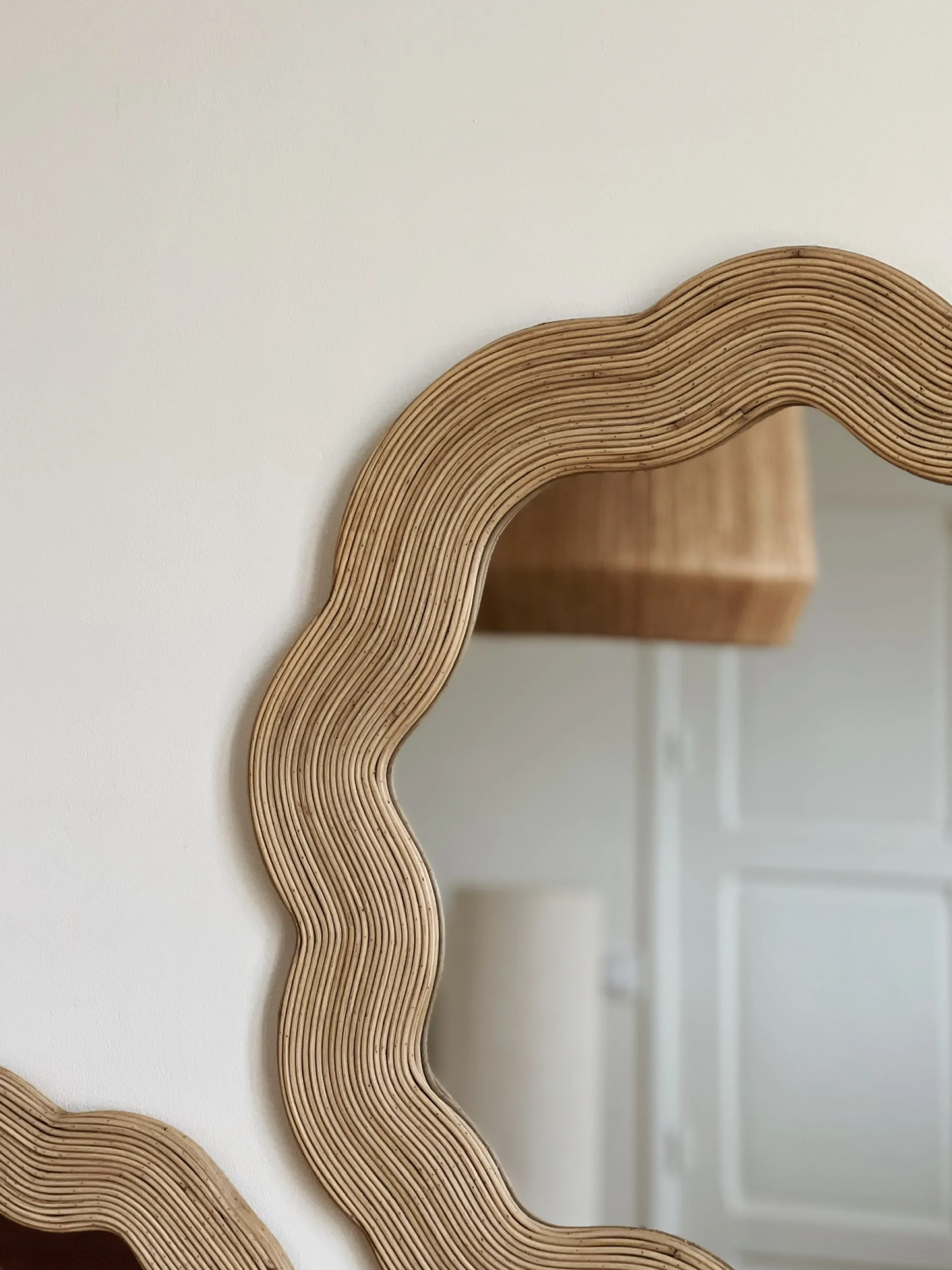 Sélection M Miroir en rotin Reflet Hot