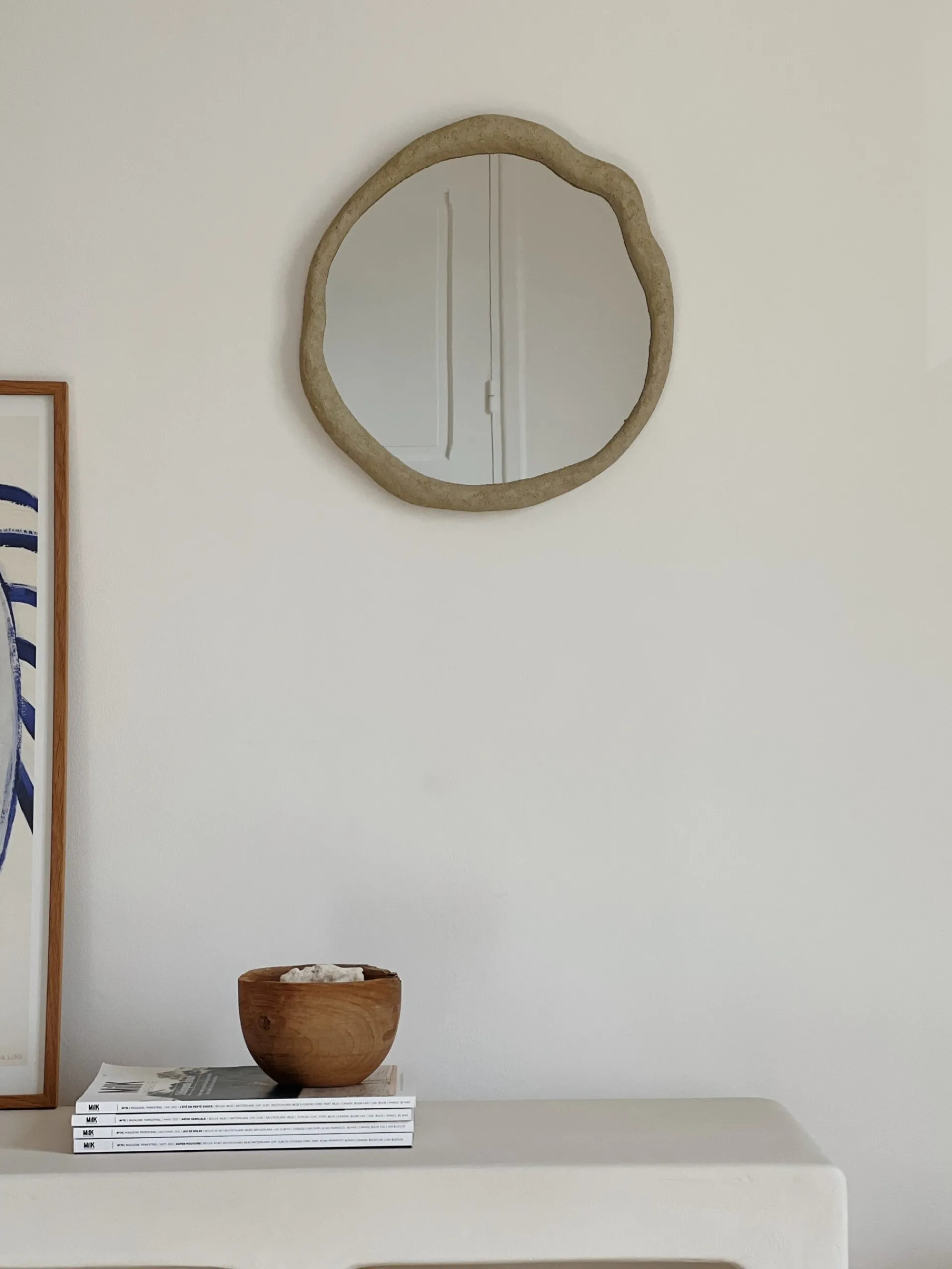 Sélection M Miroir en résine de forme organique Outlet