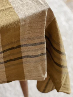 Sélection M Nappe lin coton gold Outlet
