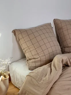 Sélection M Paire de taies d’oreiller en gaze de coton New