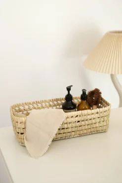 Sélection M Panier de rangement en paille tressé main Discount