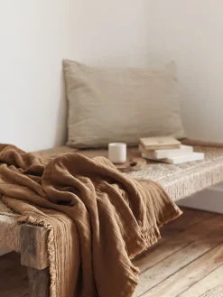 Sélection M Plaid en coton naturel Clearance