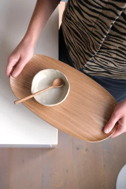 Sélection M Plateau ovale en bois Online