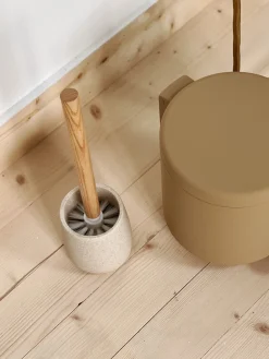 Sélection M Porte brosse WC grès/ frêne Discount