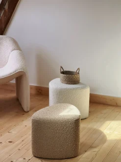 Sélection M Pouf bouclette de couleur Best