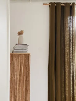 Sélection M Rideau lin coton Olive, Naturel, Tabac,vendu à l’unitéLavable en machine max. à 60°Eau de javel interditeRepasser max. à 150°CSéchage à température modérée max.60°C Clearance