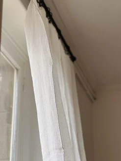 Sélection M Rideau voilage en lin lavé