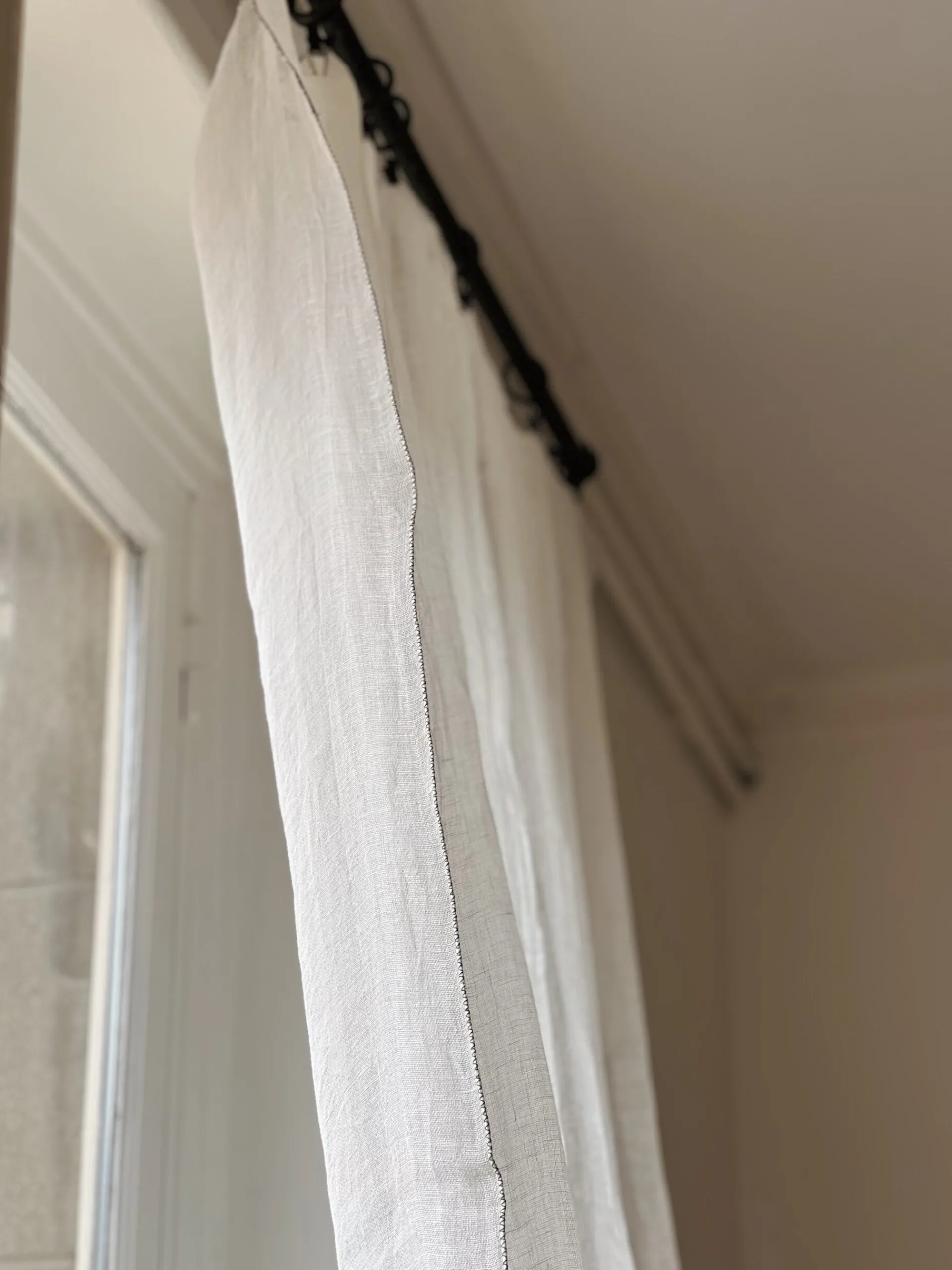 Sélection M Rideau voilage en lin lavé