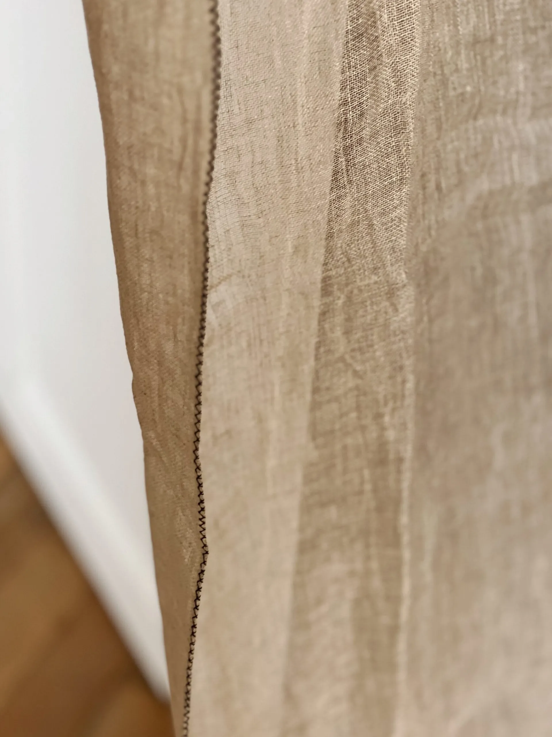 Sélection M Rideau voilage en lin lavé