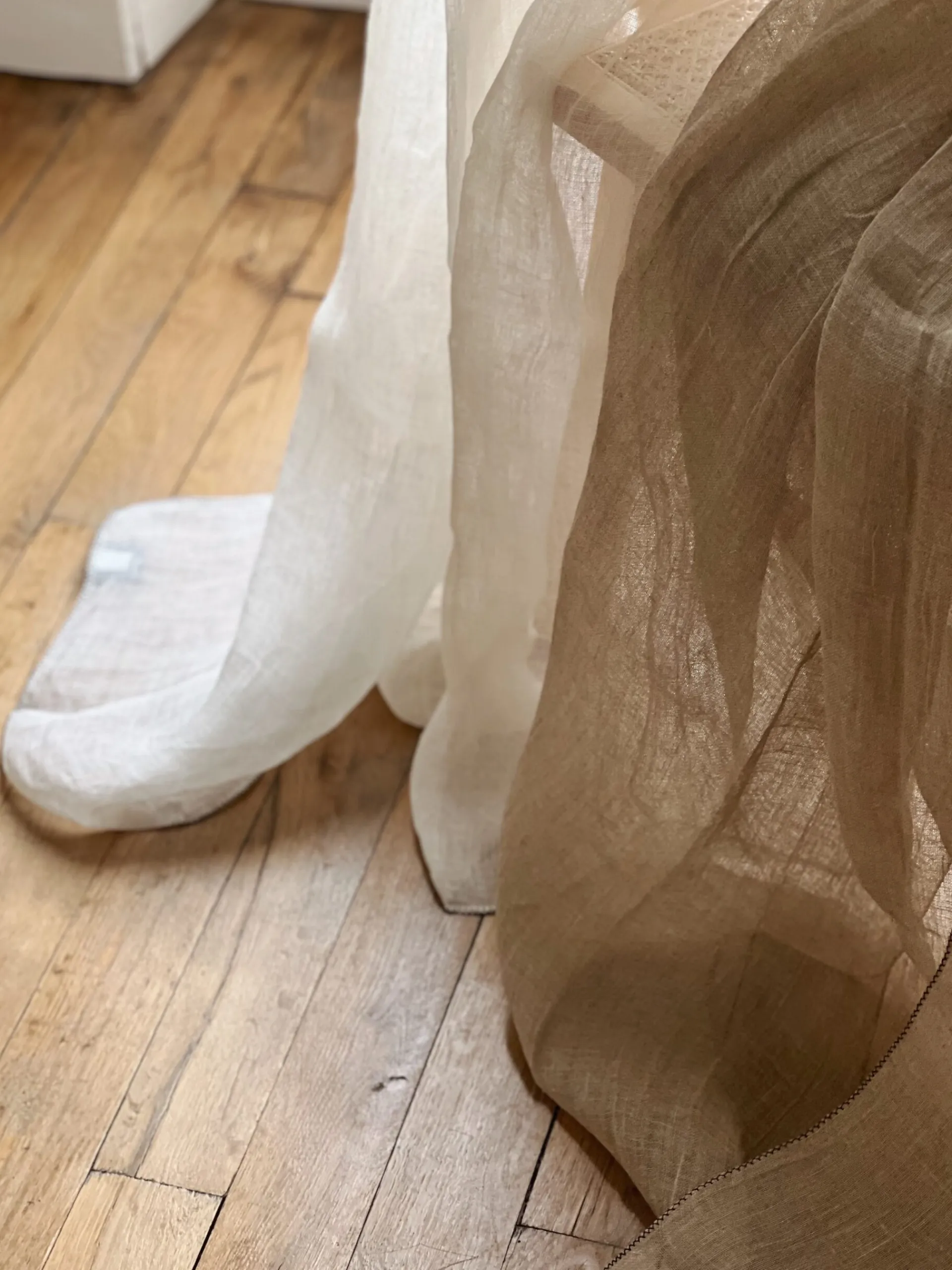 Sélection M Rideau voilage en lin lavé