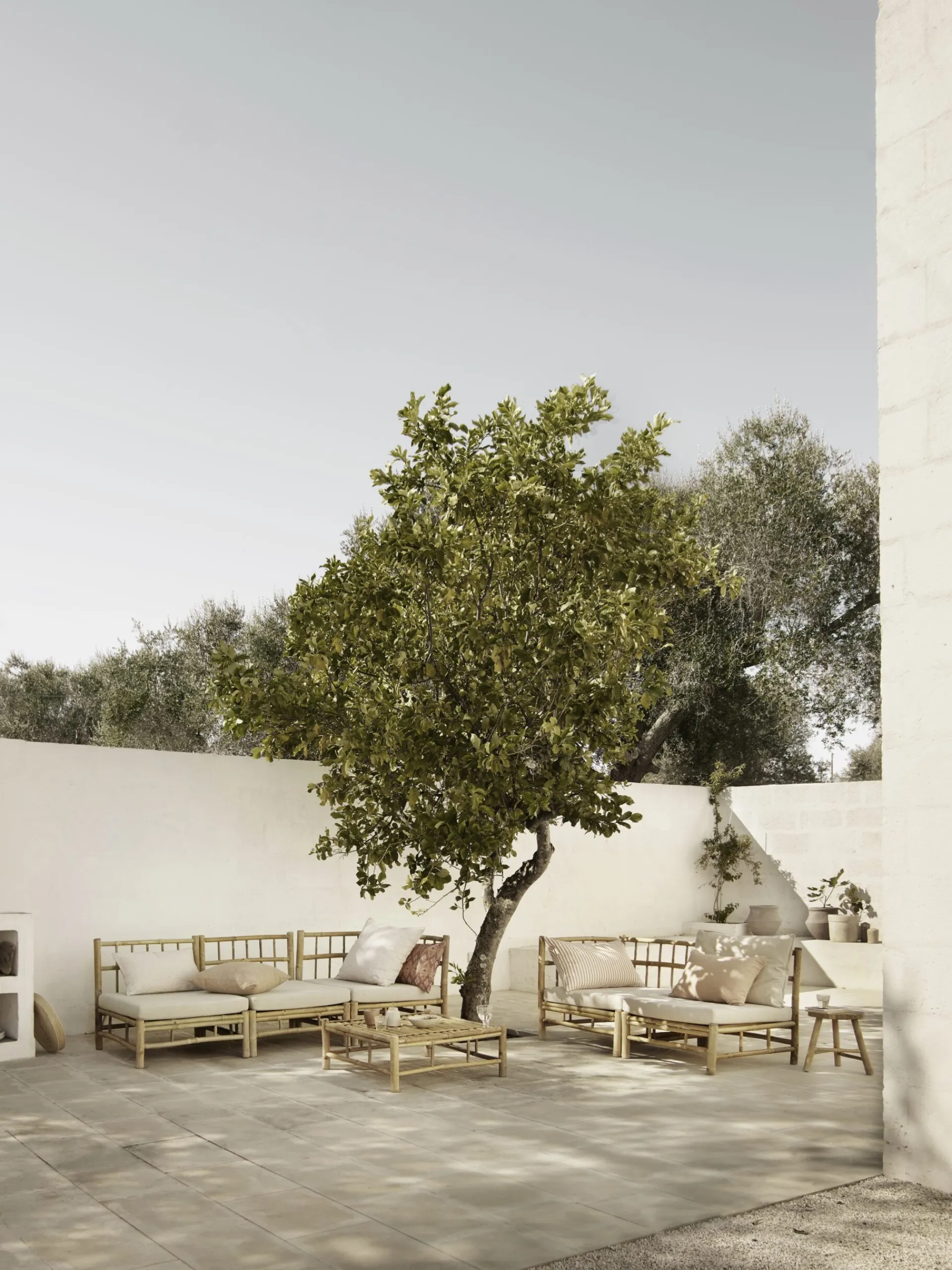 Sélection M Salon de Jardin en Bambou Modulable Discount