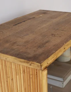 Sélection M Secrétaire en rotin vintage New