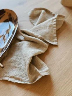 Sélection M Serviette de table en lin lavé