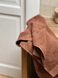 Sélection M Serviette de toilette terracotta